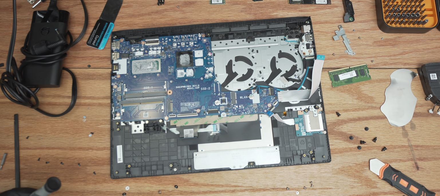 Professional HP laptop motherboard repair